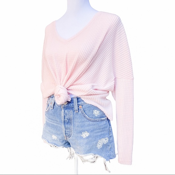 Out From Under Thermal V-Neck Sweater - Picture 1 of 4